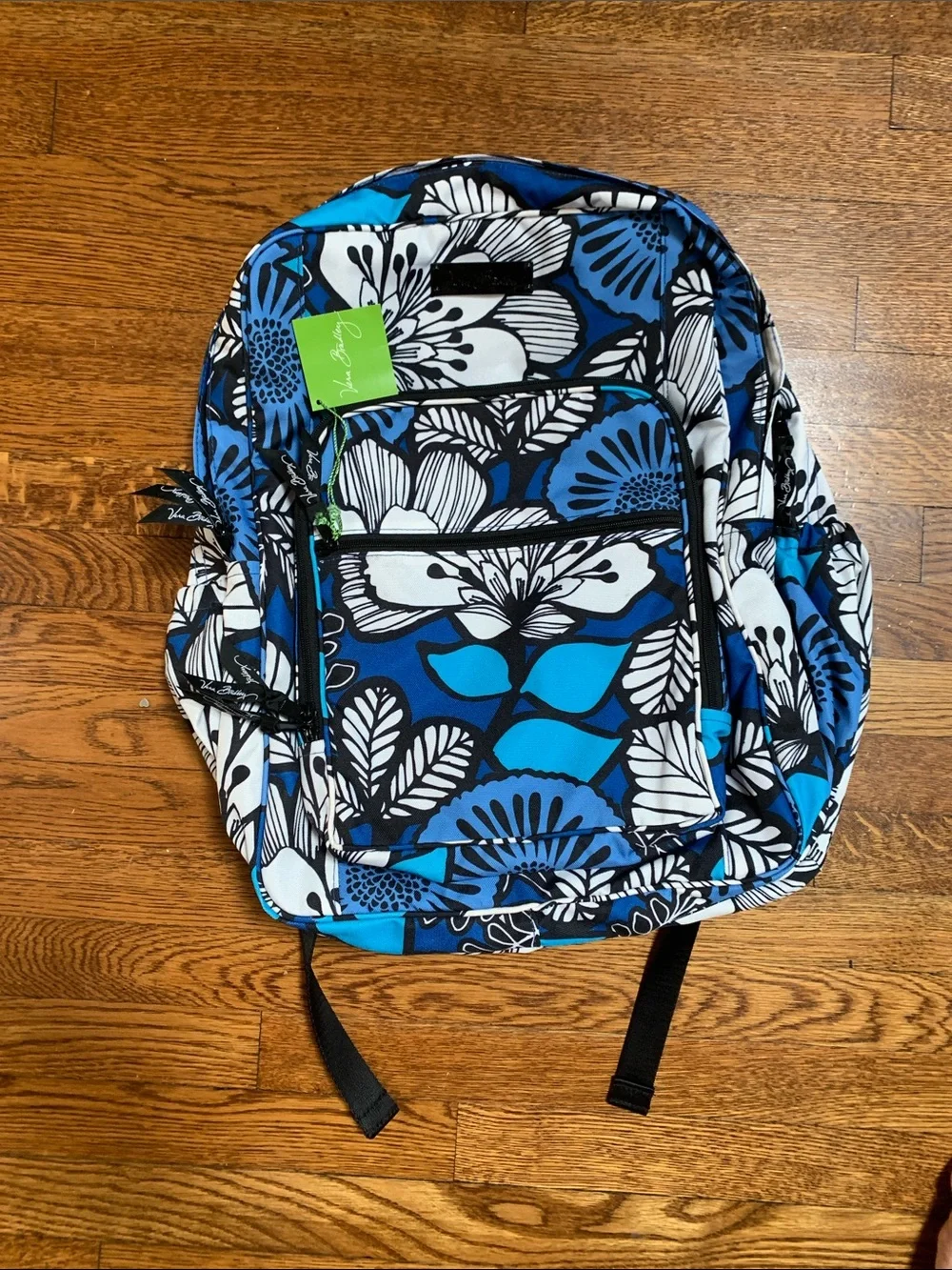 Vera Bradley Blue White Floral Kids Backpack